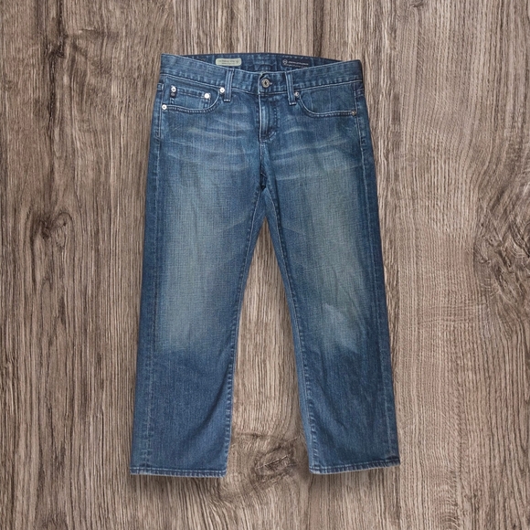 Ag Adriano Goldschmied The Tomboy Crop Jeans Size 28R - Picture 1 of 9